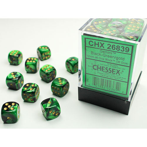 Chessex Dice - D6 Dice Block 12mm (36 Dice)