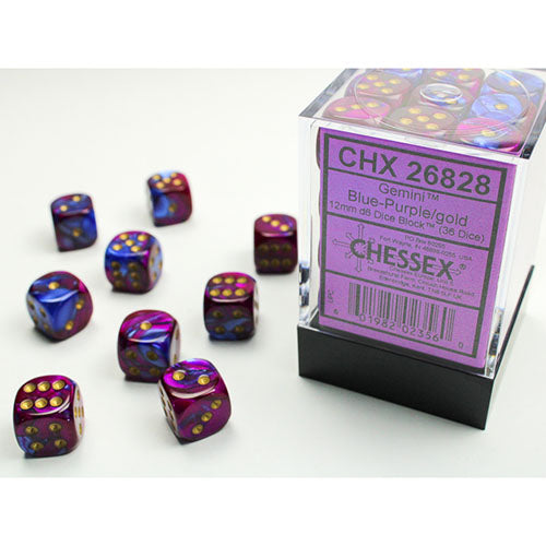 Chessex Dice - D6 Dice Block 12mm (36 Dice)