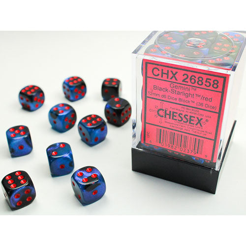 Chessex Dice - D6 Dice Block 12mm (36 Dice)