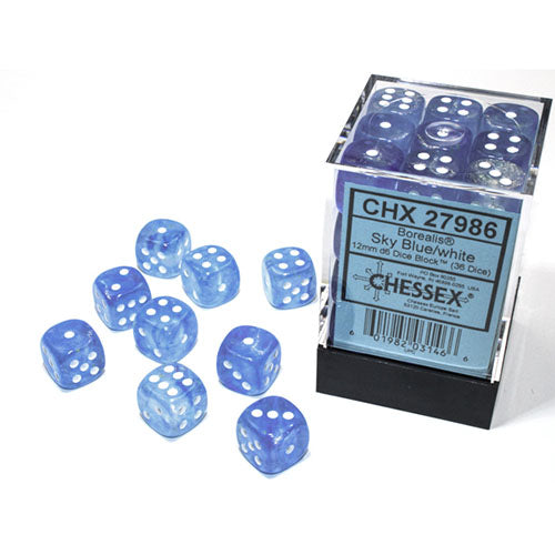 Chessex Dice - D6 Dice Block 12mm (36 Dice)