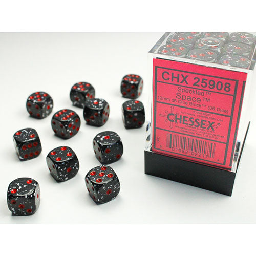 Chessex Dice - D6 Dice Block 12mm (36 Dice)