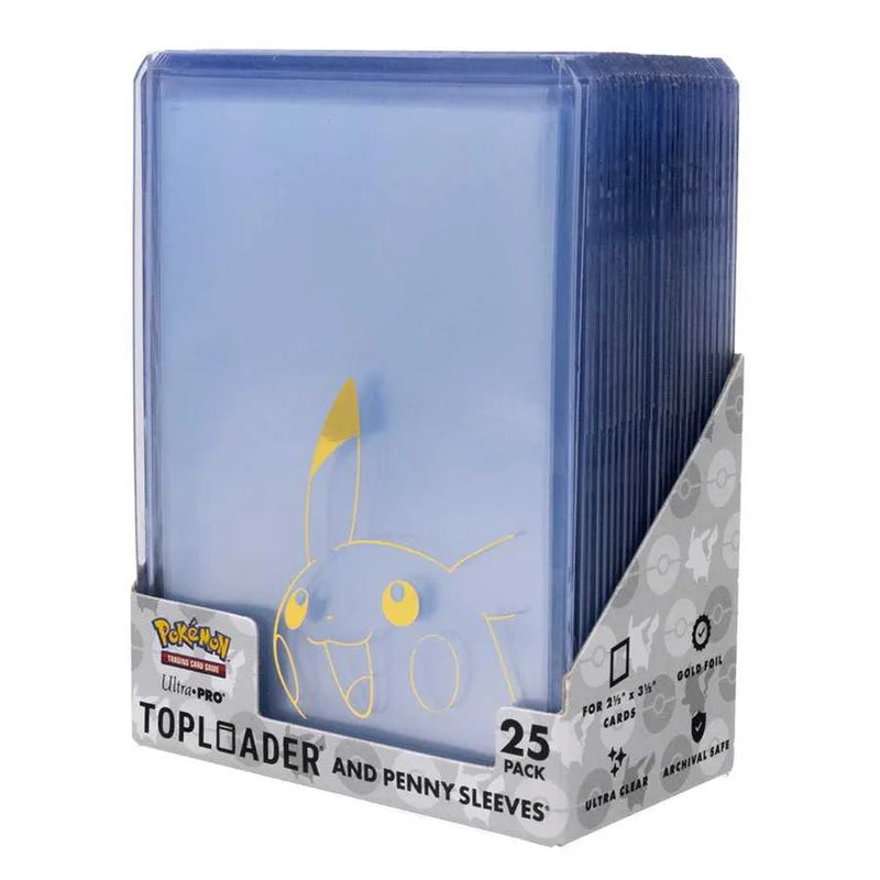 Ultra PRO: Pokémon Pikachu Toploader & Penny Sleeves Combo Pack (25 Pack)