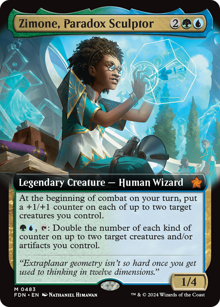 Zimone, Paradox Sculptor (Extended Art) [Foundations]