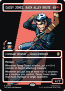 Casey Jones, Back Alley Brute (Borderless) (Surge Foil) [Teenage Mutant Ninja Turtles Commander]