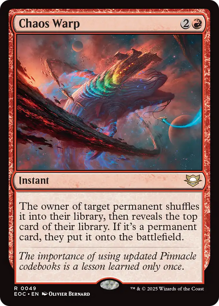 Chaos Warp [Edge of Eternities Commander]