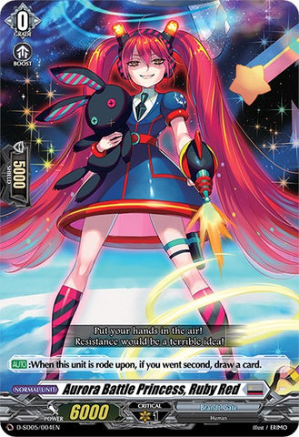 Aurora Battle Princess, Ruby Red (D-SD05/004EN) [Tomari Seto: Aurora Valkyrie]