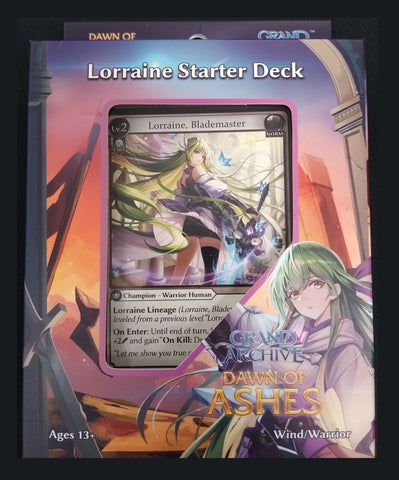 Grand archive Lorraine starter deck