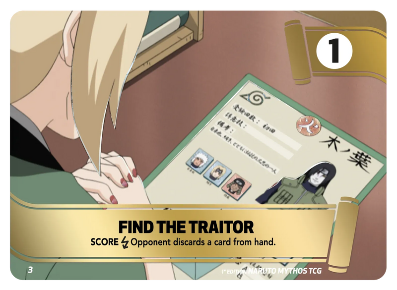 Image for Find the traitor (3) (MIS) - Naruto Mythos TCG
