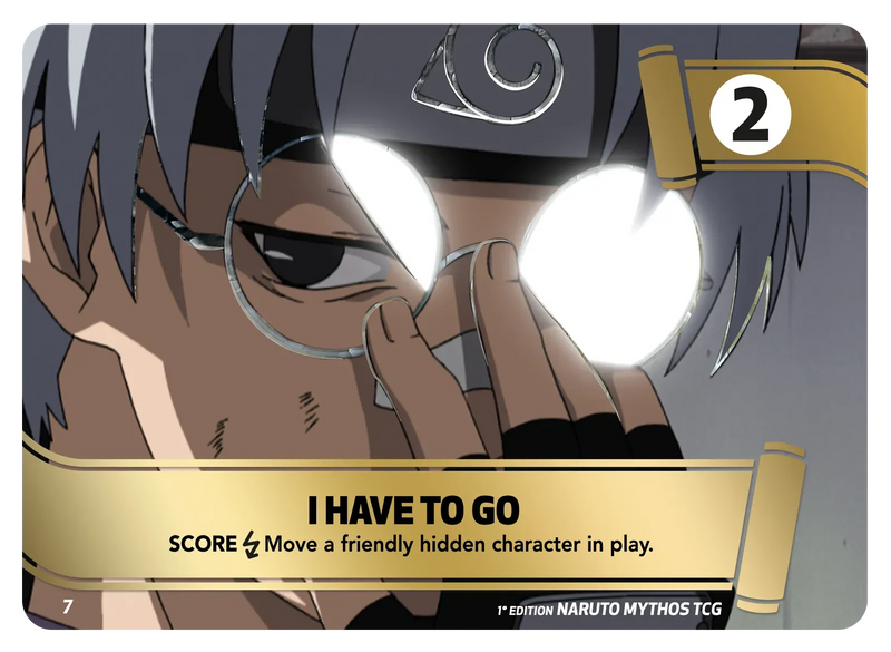 Image for I have to go (7) (MIS) - Naruto Mythos TCG