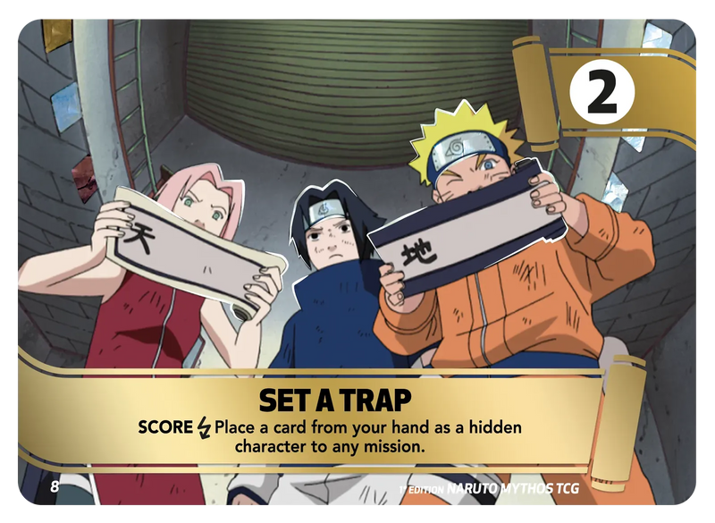 Image for Set a trap (8) (MIS) - Naruto Mythos TCG