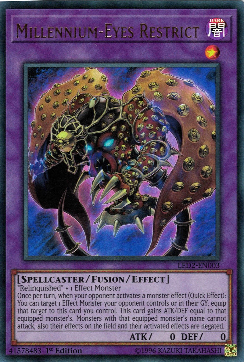 yugioh card thousand eyes restrict Thousand-Eyes - LED2-EN005 - Common Mint / near mint condition trading card yugioh card thousand eyes restrict