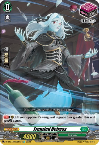 Frenzied Heiress (D-BT07/Re05EN) [Raging Flames Against Emerald Storm]