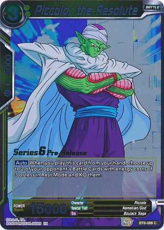 Piccolo, the Resolute (BT6-088_PR) [Destroyer Kings Prerelease Promos]