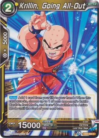 Krillin, Going All-Out (DB3-084) [Giant Force]