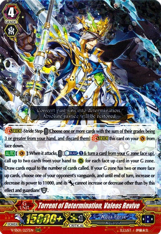 Torrent of Determination, Valeos Revive (V-SS01/027EN) [Premium Collection 2019]
