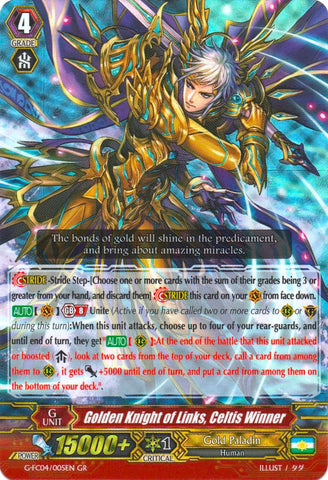 Golden Knight of Links, Celtis Winner (G-FC04/005EN) [Fighters Collection 2017]