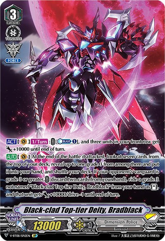 Black-clad Top-tier Deity, Bradblack (V-BT08/SP12EN SP) [Silverdust Blaze]