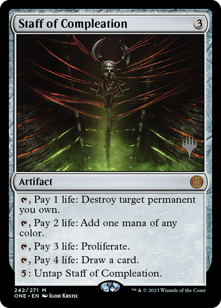 Staff of Compleation (Promo Pack) [Phyrexia: All Will Be One Promos]