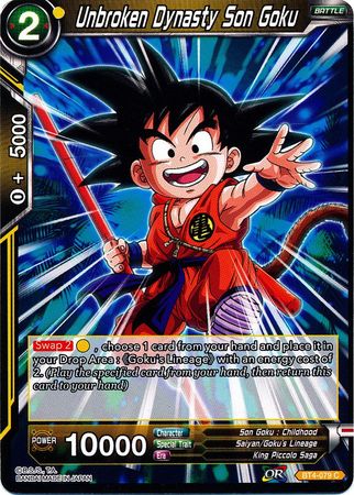 Unbroken Dynasty Son Goku (BT4-079) [Colossal Warfare]