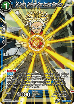 SS Trunks, Defender From Another Dimension (Common) (BT13-057) [Supreme Rivalry]