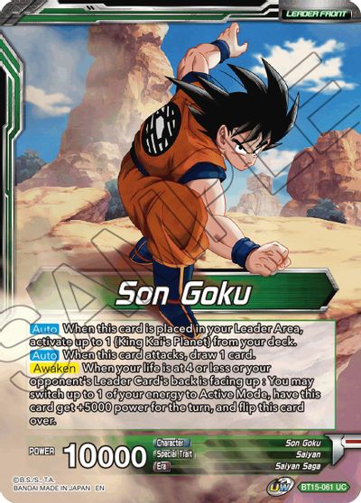 Son Goku // Son Goku, Destined Confrontation (BT15-061) [Saiyan Showdown]