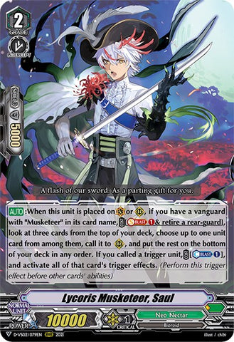 Lycoris Musketeer, Saul (D-VS02/079EN) [V Clan Collection Vol.2]
