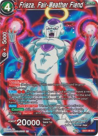Frieza, Fair-Weather Fiend (EX11-06) [Universe 7 Unison]