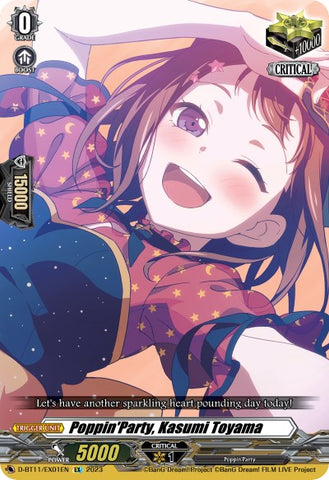 Poppin'Party, Kasumi Toyama (D-BT11/EX01EN) [Clash of the Heroes]