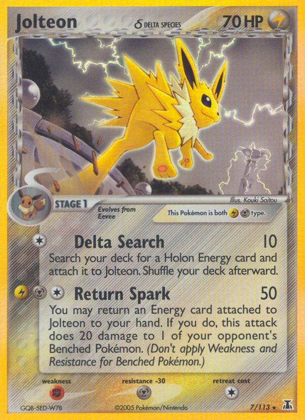 Pokemon Jolteon Ex Delta buy Species