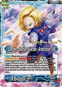 Android 18 // Dependable Sister Android 18 (BT8-023_PR) [Malicious Machinations Prerelease Promos]