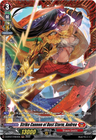 Strike Cannon of Dust Storm, Andrea (FR) (D-BT07/FR04EN) [Raging Flames Against Emerald Storm]