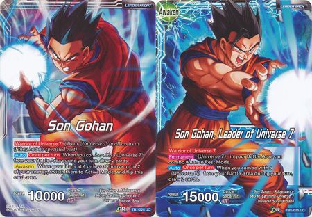 Son Gohan // Son Gohan, Leader of Universe 7 (TB1-025) [The Tournament of Power]