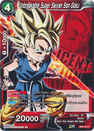 Unbreakable Super Saiyan Son Goku (SD2-03) [Magnificent Collection Fusion Hero]