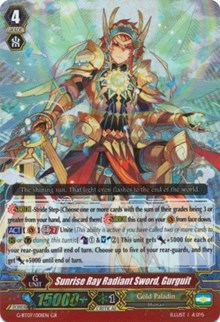 Sunrise Ray Radiant Sword, Gurguit (G-BT07/001EN) [Glorious Bravery of Radiant Sword]