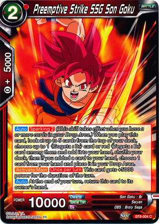 Preemptive Strike SSG Son Goku (BT6-004) [Destroyer Kings]