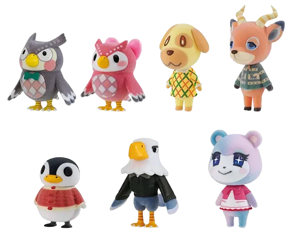 Animal Crossing: New Horizons: Flocked Figure: Wave 3 (Complete Set)