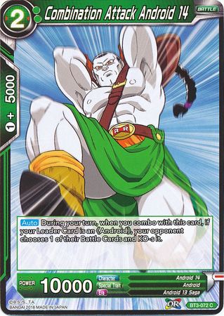 Combination Attack Android 14 (BT3-072) [Cross Worlds]
