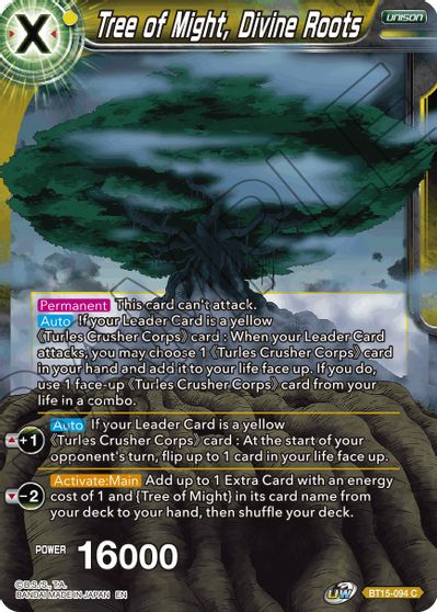 Tree of Might, Divine Roots (BT15-094) [Saiyan Showdown]