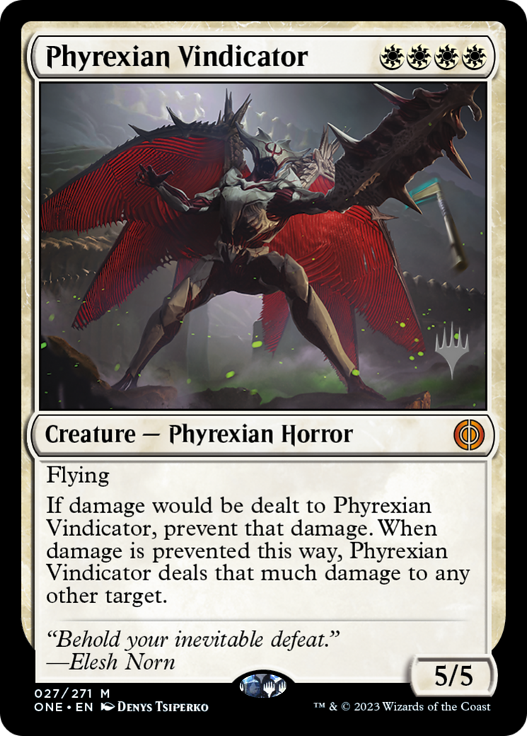 Phyrexian Vindicator (Promo Pack) [Phyrexia: All Will Be One Promos]