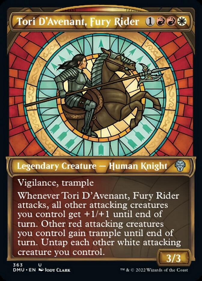 Tori D'Avenant, Fury Rider (Showcase Textured) [Dominaria United]