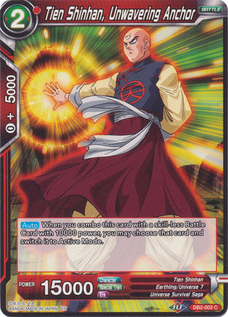 Tien Shinhan, Unwavering Anchor (DB2-003) [Divine Multiverse]