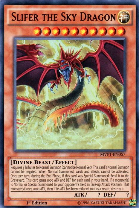 sky dragon yugioh card Yu-Gi-Oh! - Ascension - LEHD-ENB34 - Ultra Rare - 1st Edition - Legendary Hero Decks may be 1st or Unlimited Edition Slifer the Sky Dragon From