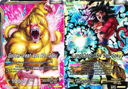 Golden Great Ape Son Goku // Long Odds SS4 Son Goku (Starter Deck - The Crimson Saiyan) (SD5-01) [Colossal Warfare]