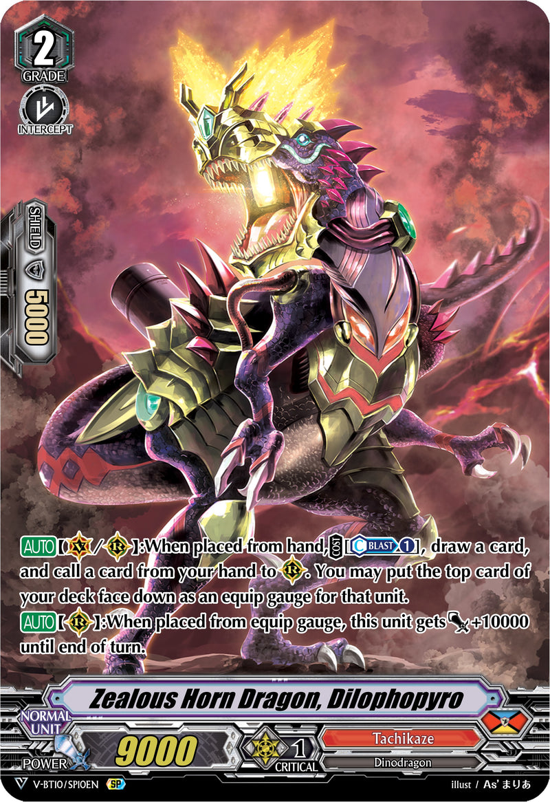 Zealous Horn Dragon, Dilophopyro (V-BT10/SP10EN) [Phantom Dragon Aeon]